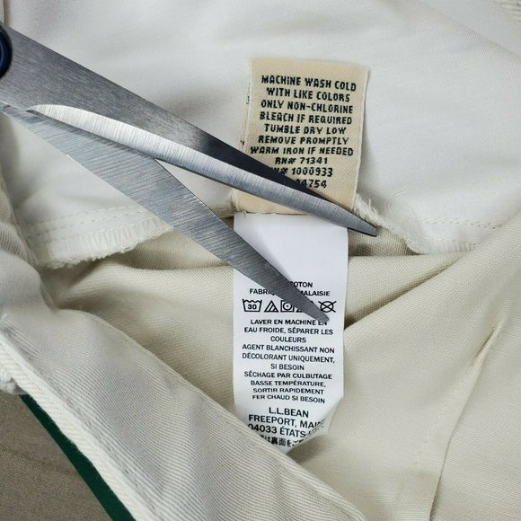 L.L. Bean Bayside Twill Heritage Stone Classic Fit 8P Straight Leg Women Pants - Picture 8 of 9